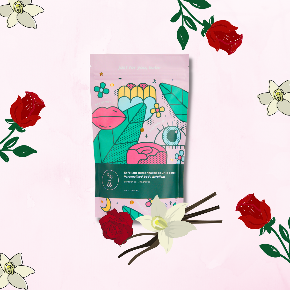 Valentine's Day body scrub- Rose & Vanilla