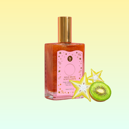 Huile sèche scintillante 100mL - Senteurs printemps/été