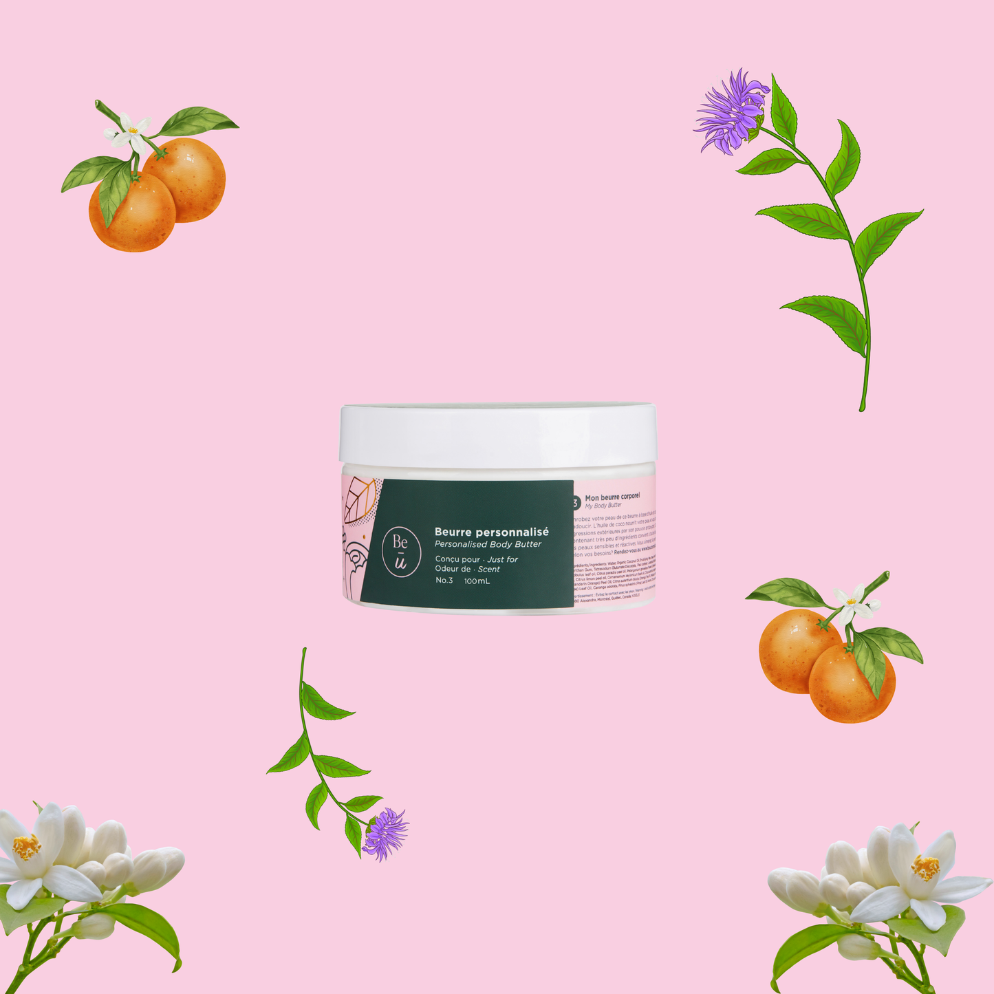 Beurre corporel 250mL - Senteurs printemps/été